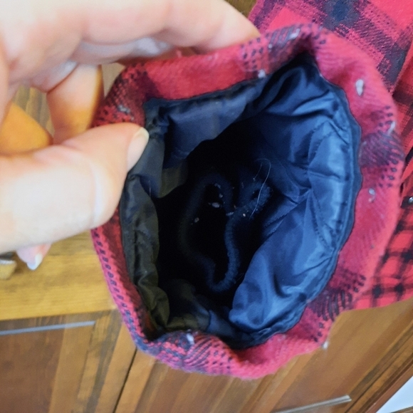 Vintage 1980s Woolrich Classic wool red buffalo check plaid winter coat jacket - Picture 7 of 15